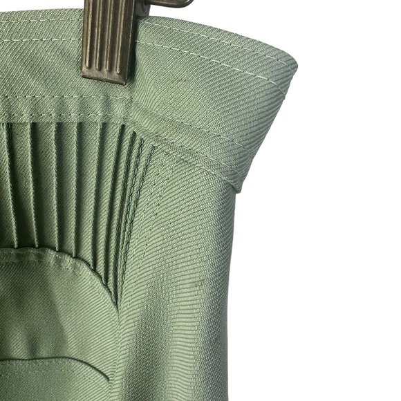 Vintage 70s Green High Rise Wide Leg Medium Tall - Picture 13 of 14